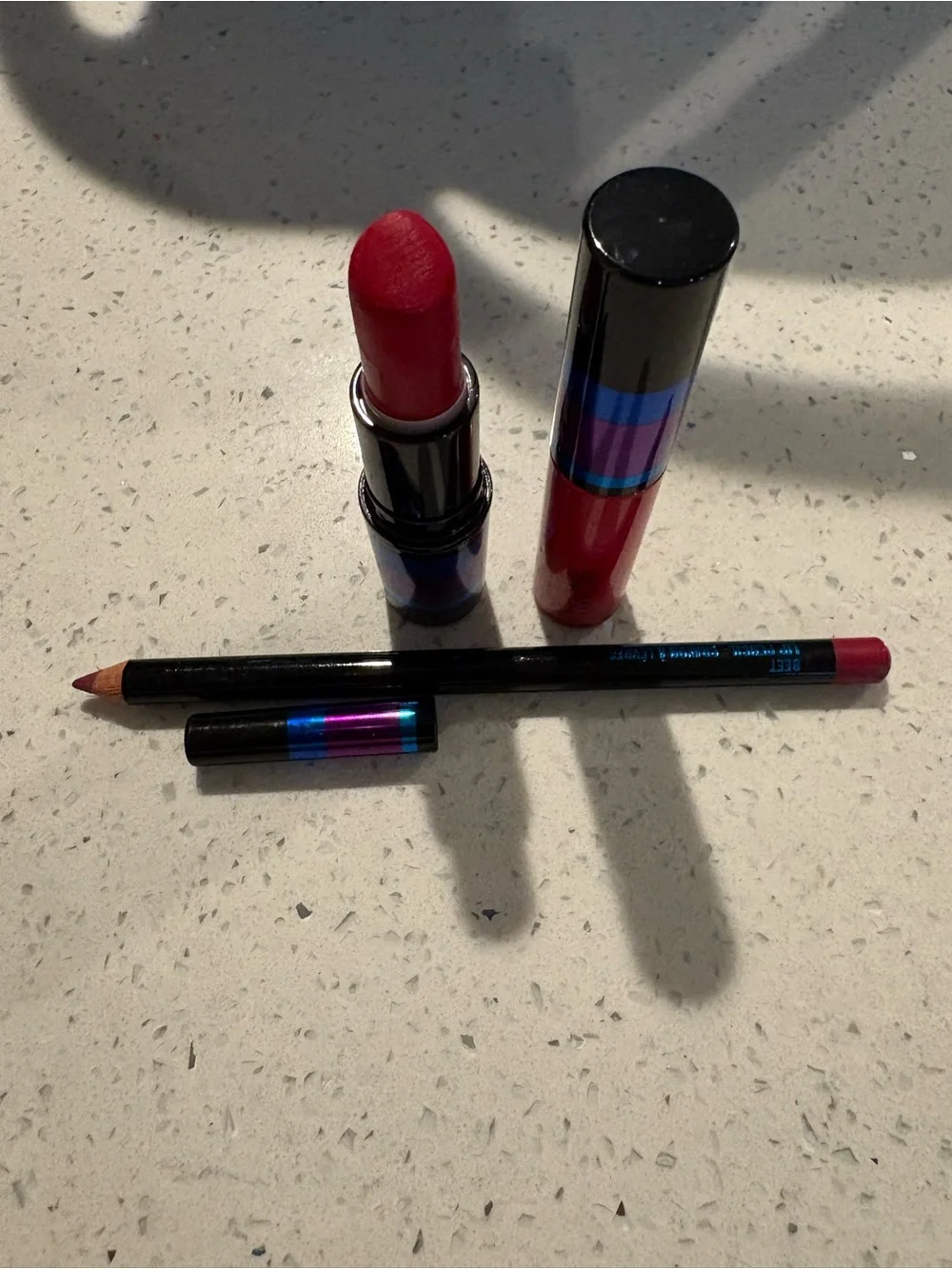 Magenta Red Lipstick & Lip Liner Set - Women Makeup